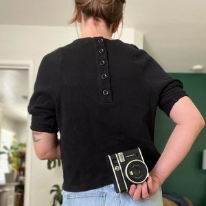 Madewell | Vintage Sweater Shirt with Button Back Deatails